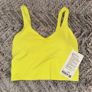 Size 6 lululemon Align Tank in color Electric Lemon